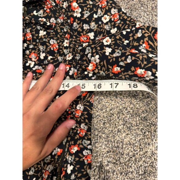 Anthropologie Floral Print "Cropped Tinsley Bomber Jacket" by Hei Hei Size 8 EUC - Picture 7 of 7